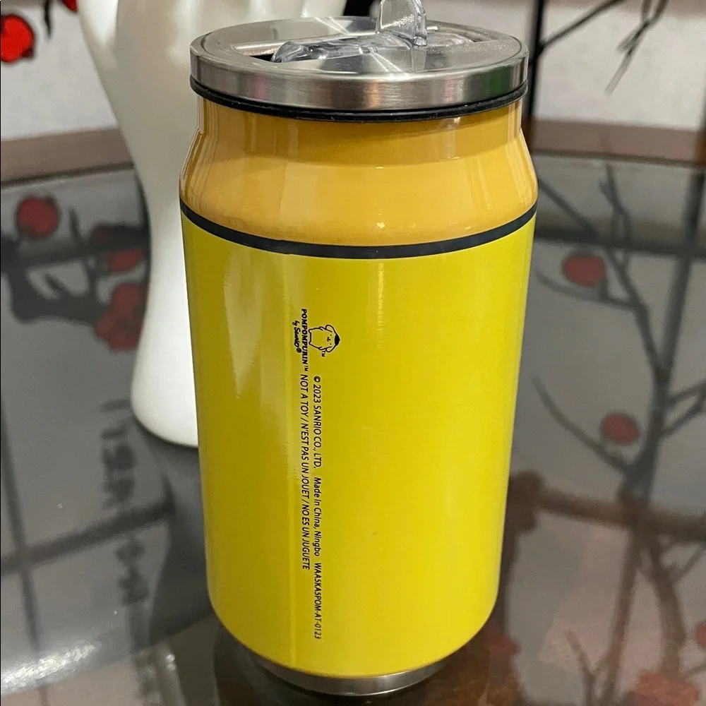 Sanrio Pompourin Yellow Cat-Face Treat Canister